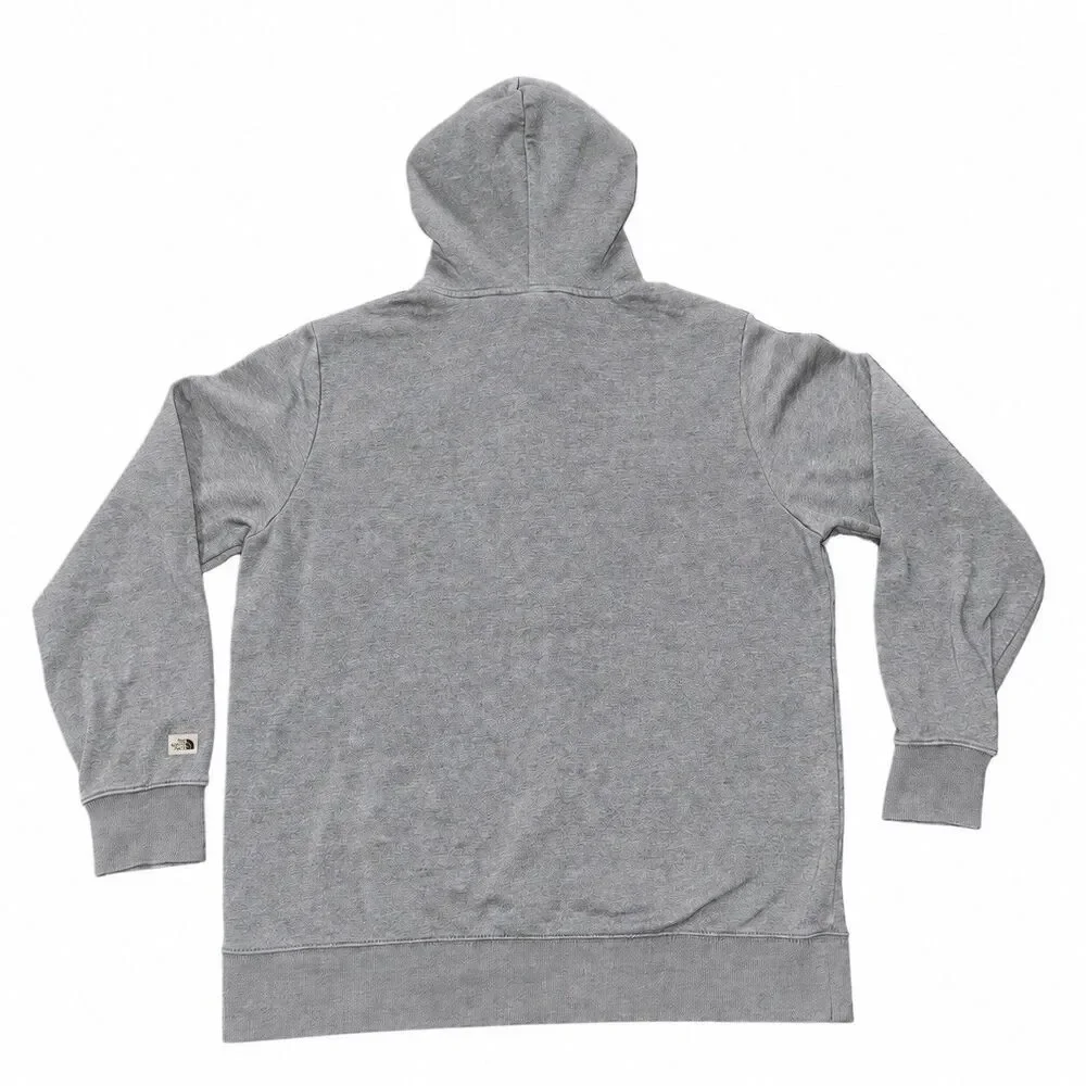 The North Face Heritage Patch Hoodie Mens XL Gray Pullover Sweatshirt